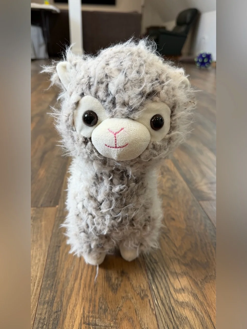 Stuffed Animal Gray Llama